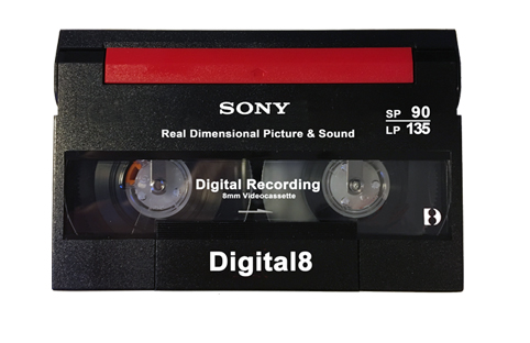 Visuel d'une cassette Digital8