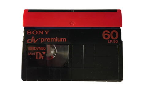 Visuel d'une cassette Minidv