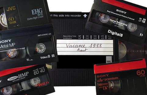vhs, vhsc, minidv, digital8, hi8, video8